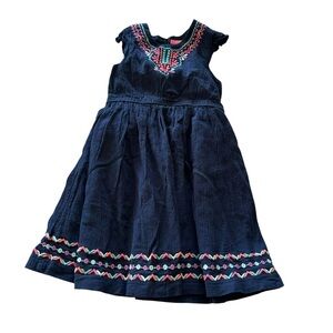 Isaac Mizrahi Black Dress with Colorful Embroidery